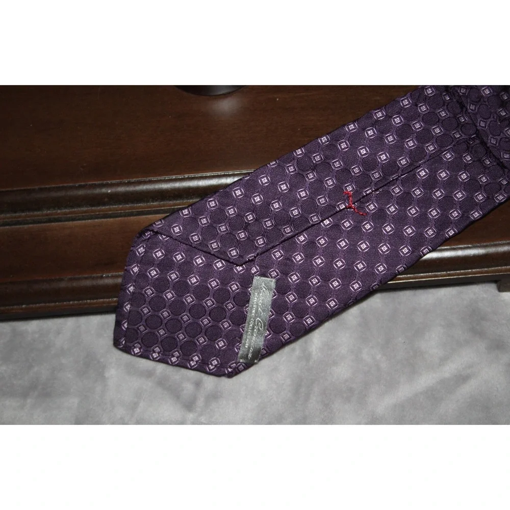 Daniel Cremieux Tie Handmade USA Purple Silk Business Necktie